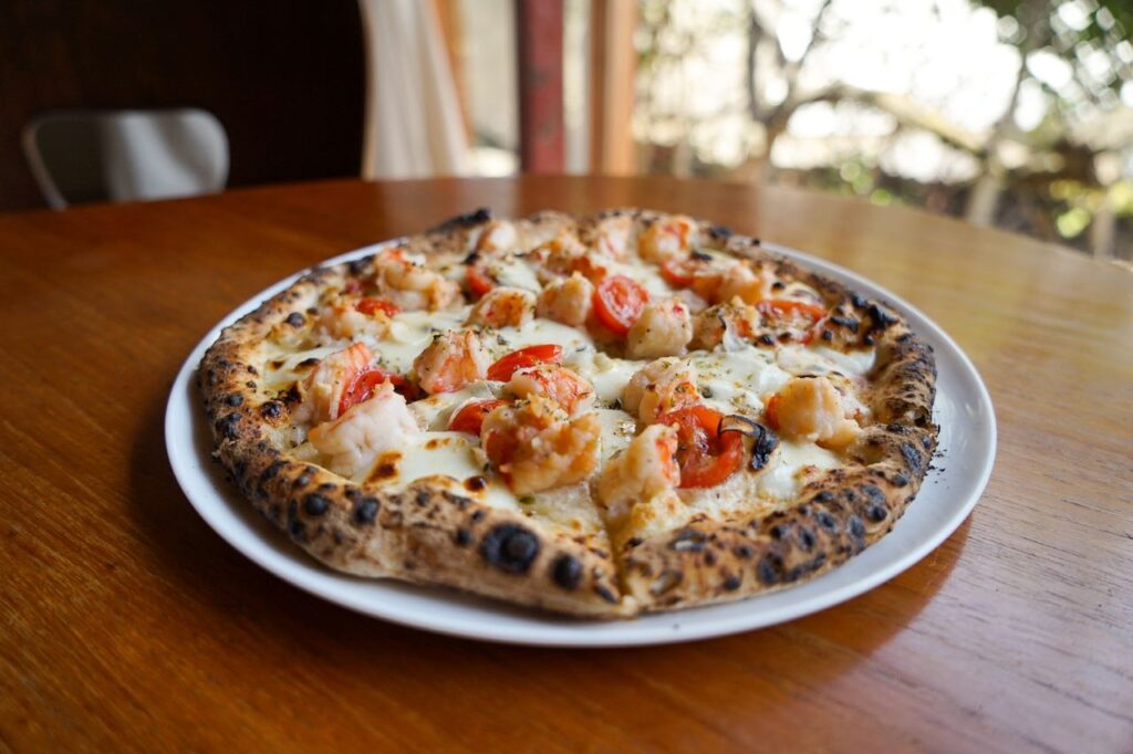 Shrimp Pizza as