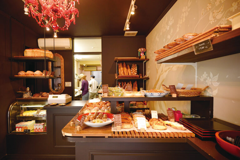 Inside view of Boulangerie MASH Kyoto