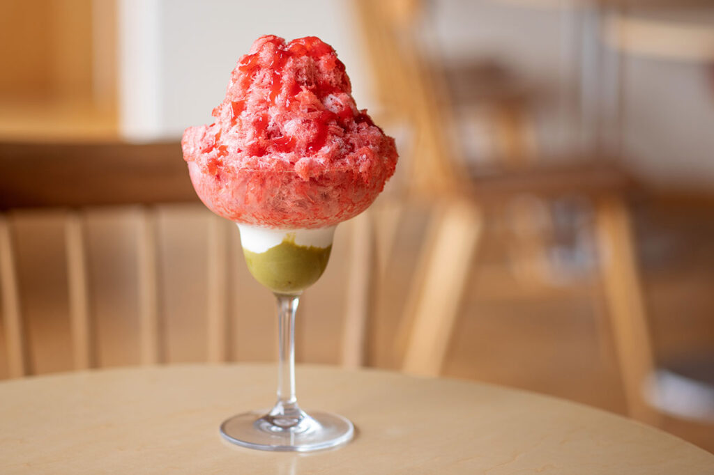 Shaved ice at BABBI GERATERIA KYOTO