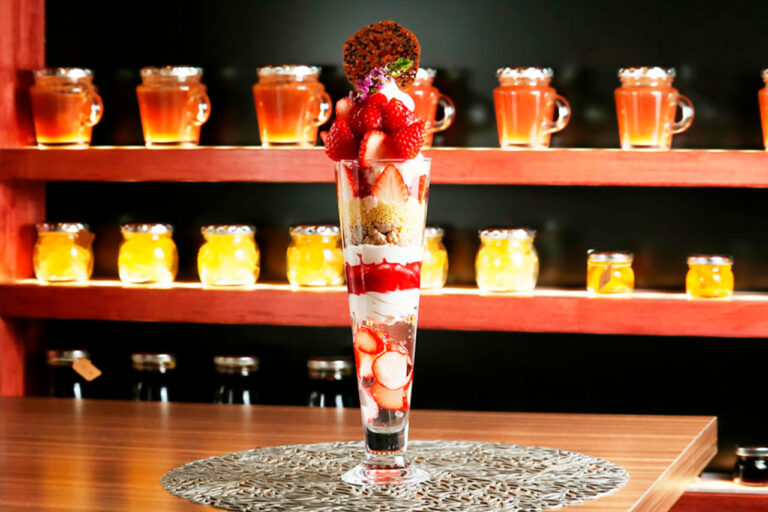 Kitano Labo's strawberry parfait