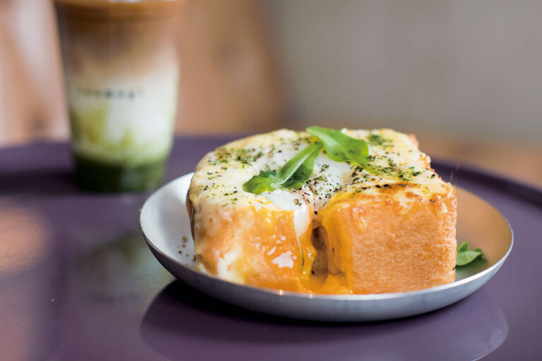 cheese and eggs at tsumugi cafe