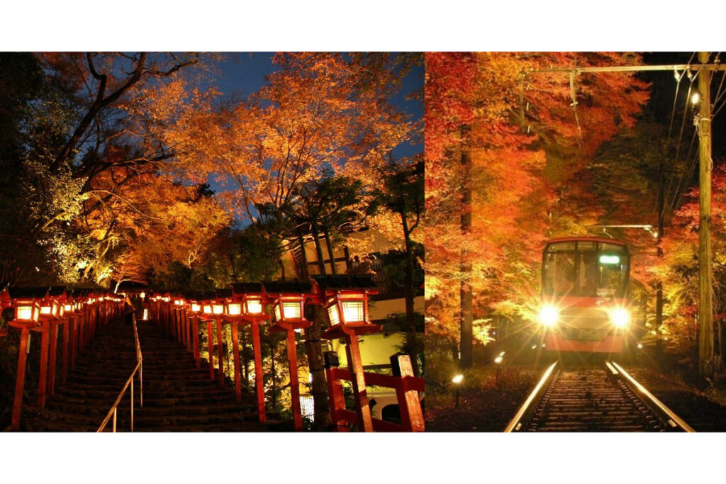 Kibune Maple Lanterns, Kyoto's back yard