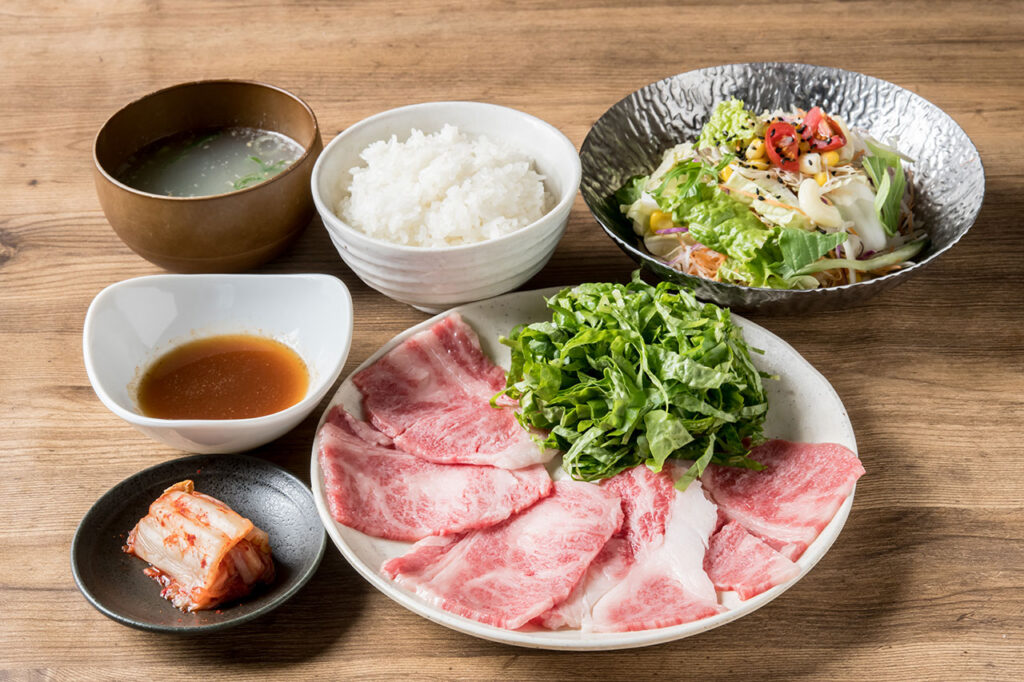 やき肉玄趣 江洲の近江牛カルビ定食