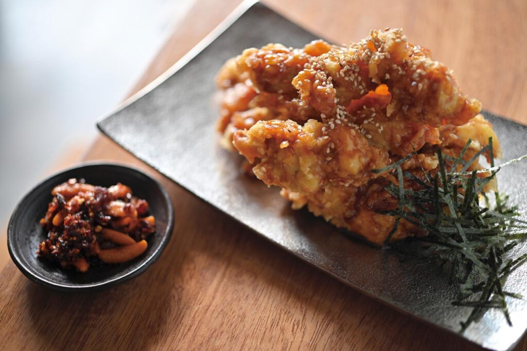 Chicken Tempura at musubi kyoto