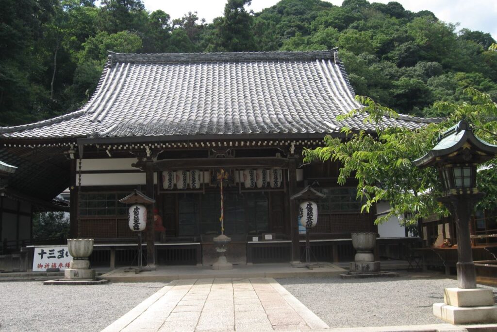 The main shrine of Horinji Temple