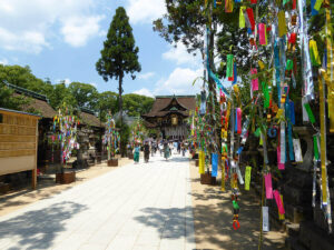 What is the "Kitano Tanabata Festival," for which Sugawara Michizane, the god of the festival, composed a poem on Tanabata day?