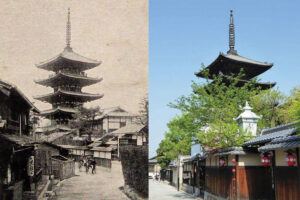 Rare events at Yasaka Pagoda and afterward