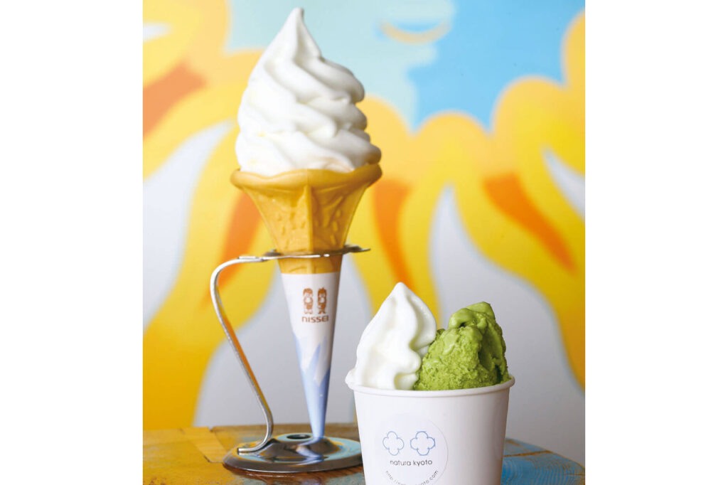 来自京都 natura 的软冰淇淋。