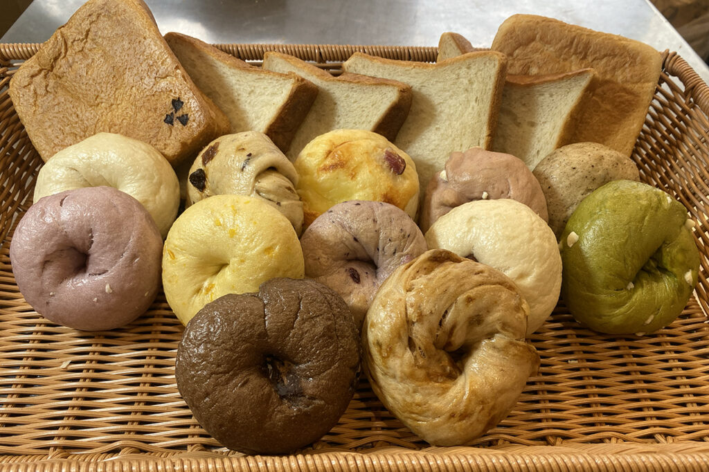 Bagels from Kamogawabakery, etc.