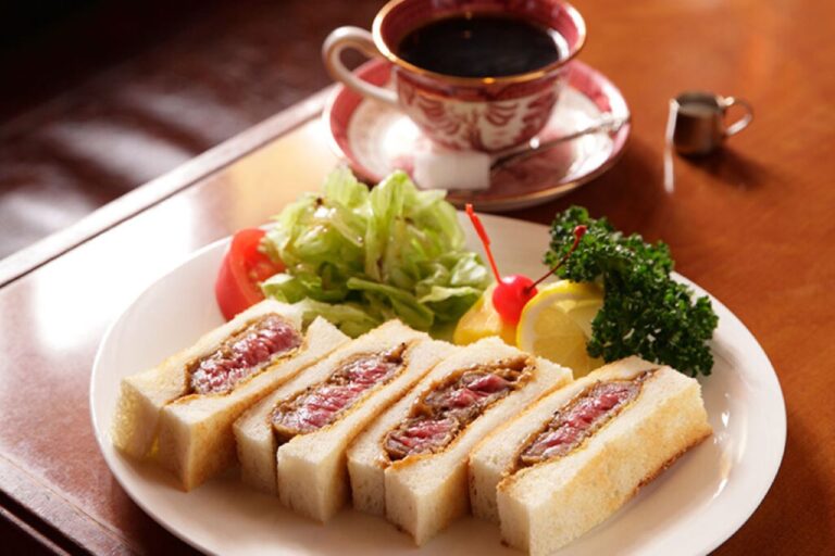 coffe shop Yamamoto's wagyu cutlet sandwich