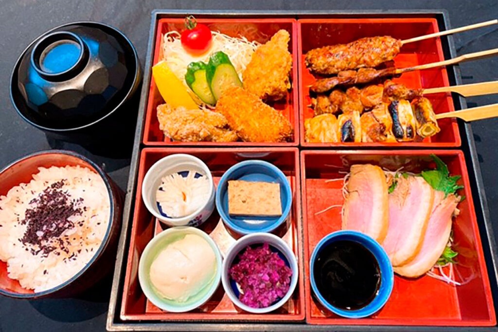 Torisei Sake Bento at the main restaurant