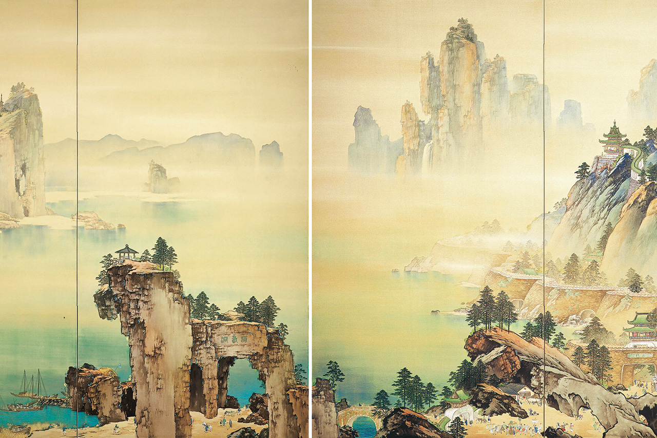 独特の上品 華麗で壮大な「シュンキョ・ワールド」へ 企画展『生誕150年 山 絵画