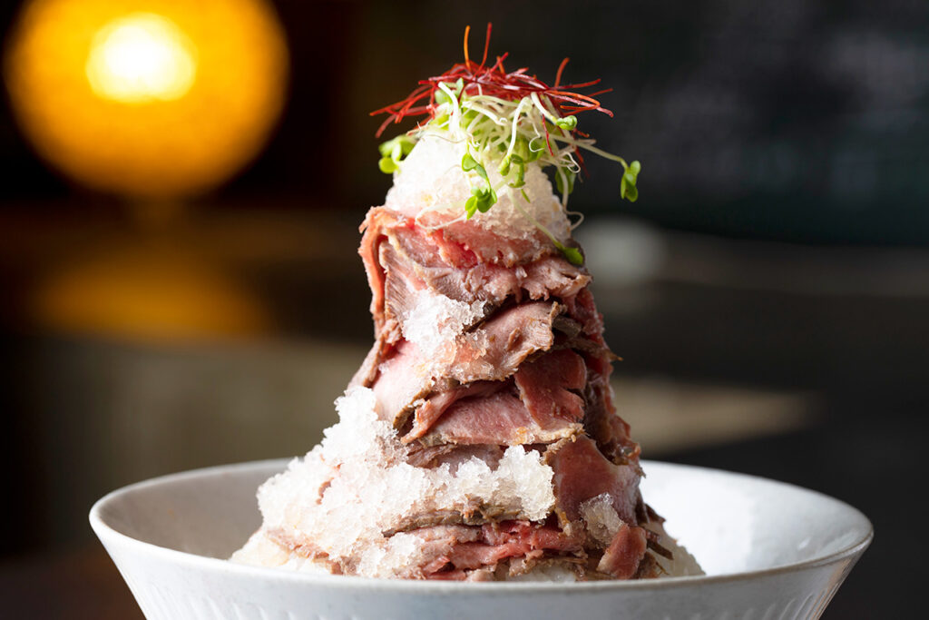 Yakiniku no Iwa-san_Roast beef shaved ice bowl