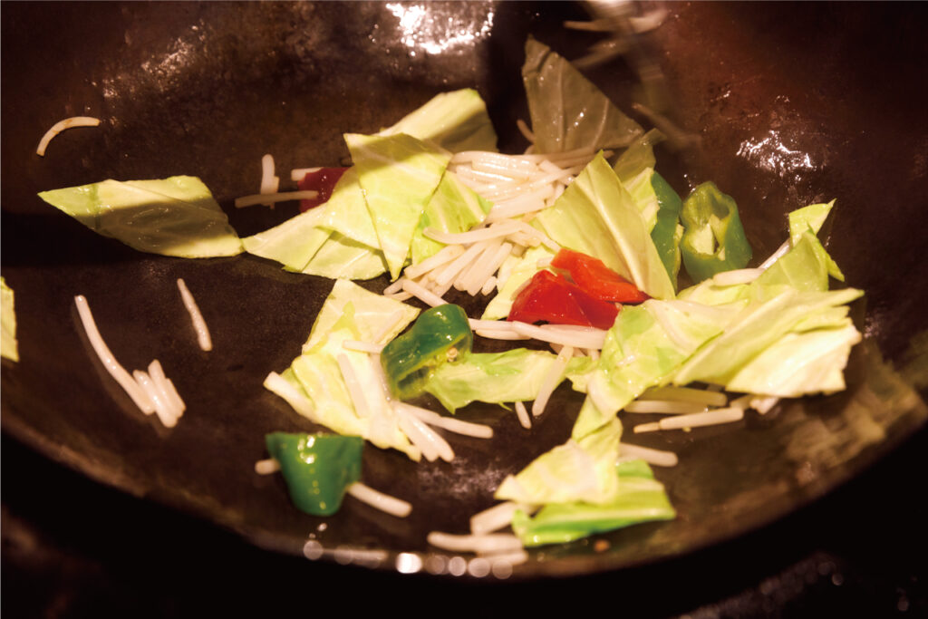 Stir-fried vegetables using weywey 2