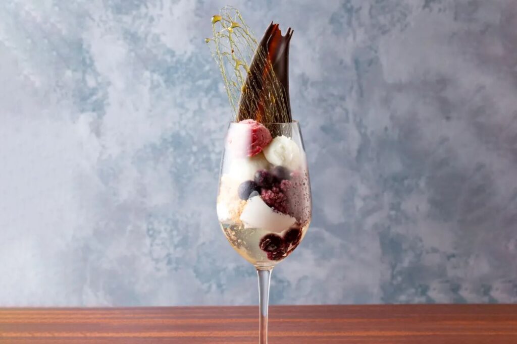 NORD blueberry rare cheese parfait