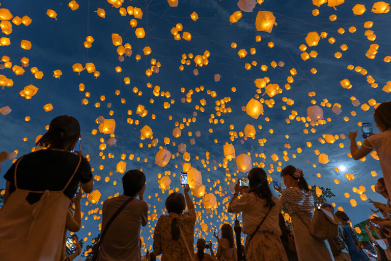 tanabata sky lantern festival