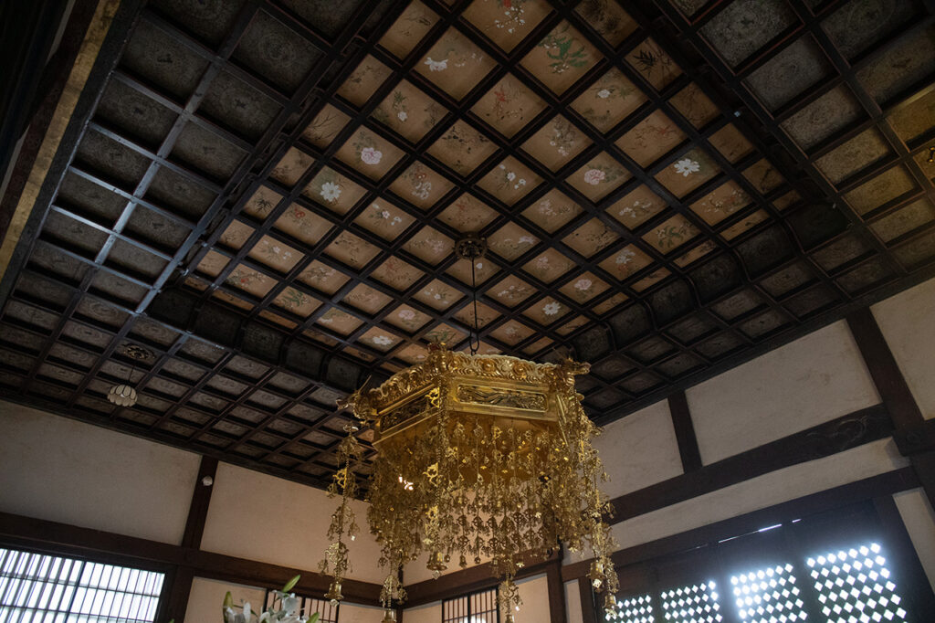 Hana-ceiling at Koshoin Temple