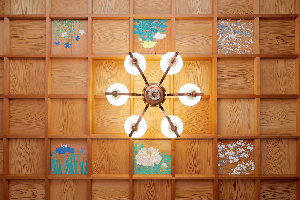 Flower Ceiling in the Former Residence's Imperial Villa