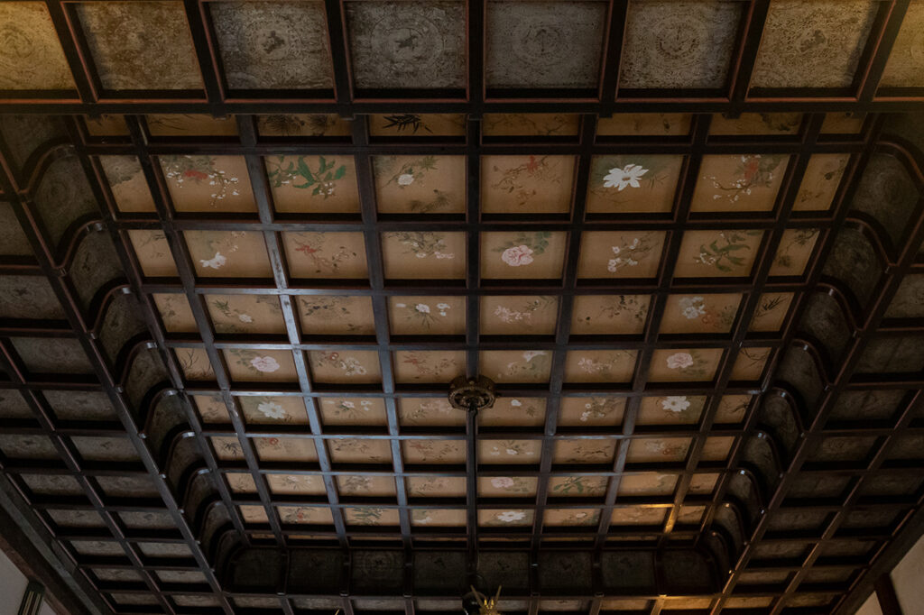 Hana-ceiling at Koshoin Temple