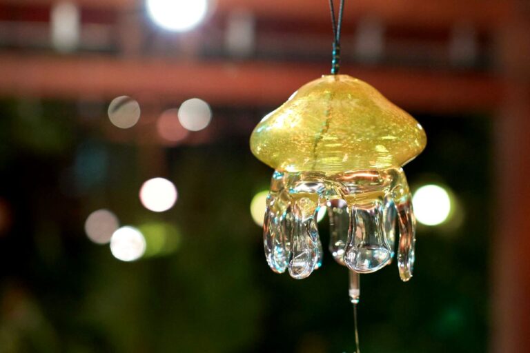 Kyoto Aquarium jellyfish and wind chimes