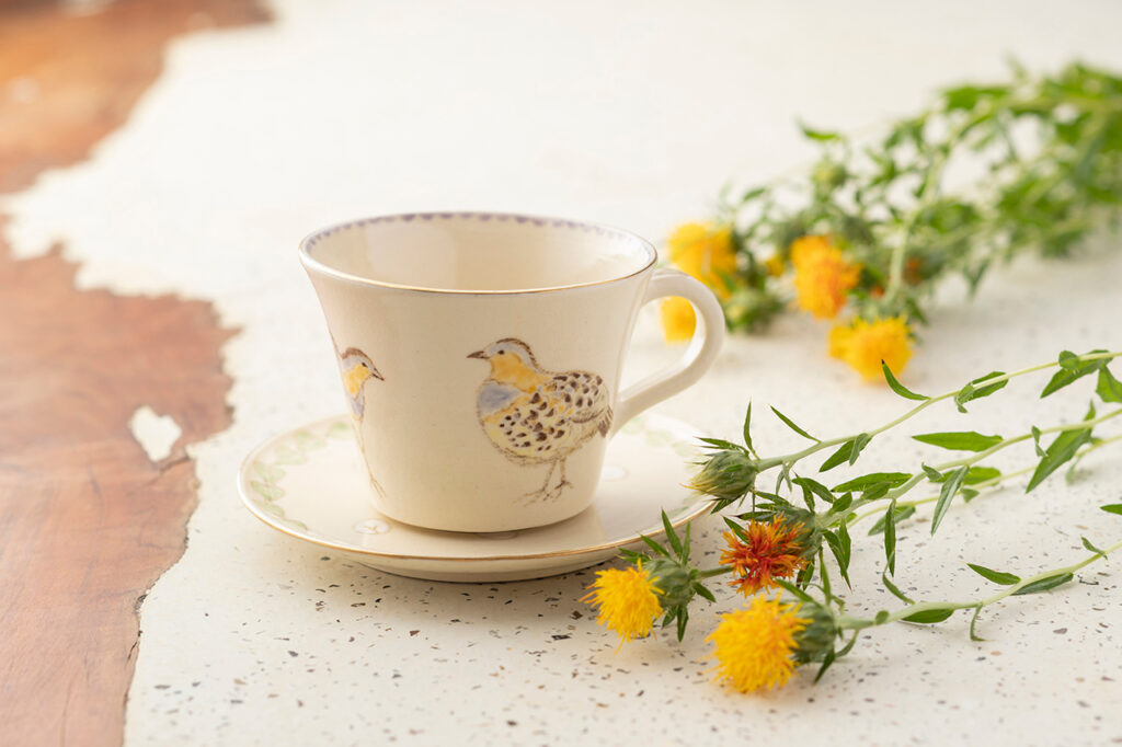 Taki Tomoda Cup & Saucer "Kojukei"