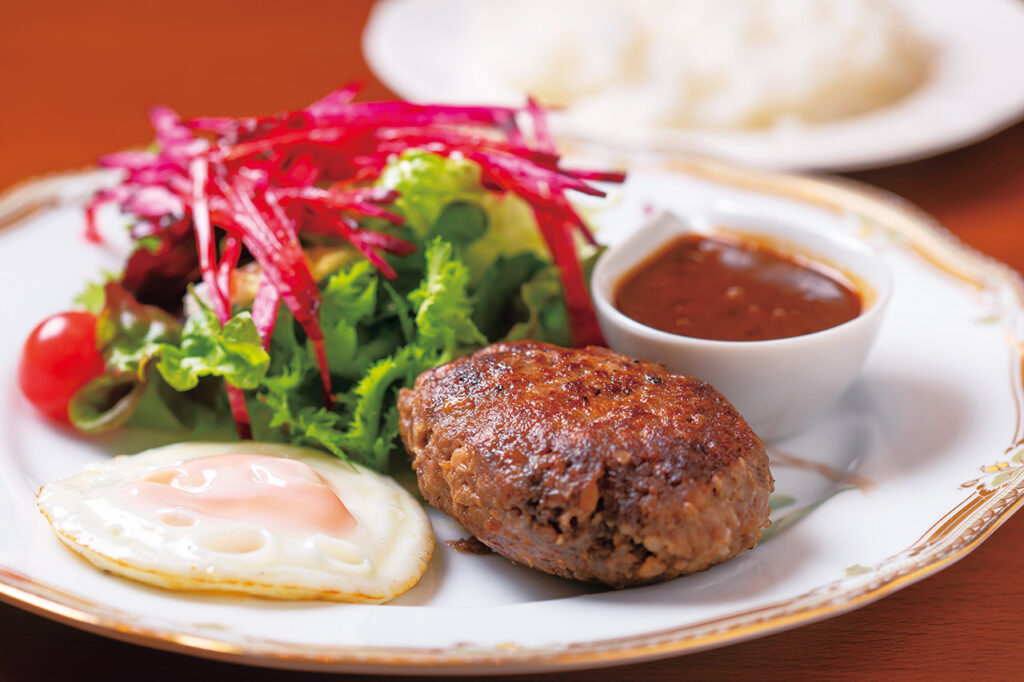 Teramachi Hamburg Steak Gokuraku Tonbo Teramachi Lunch Hamburg Steak