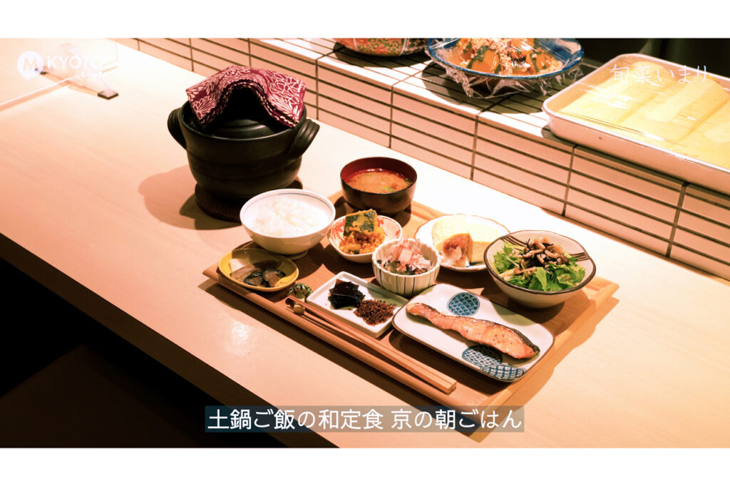 Shunsai Imari, Rokkaku Shinmachi, Japanese set meal with rice cooked in an earthenware pot, breakfast in Kyoto