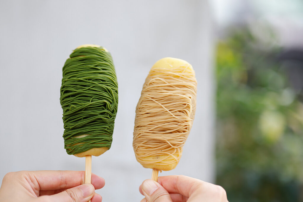 京都 金ノ華 嵯峨嵐山店嵐山の芋だんごマロン味