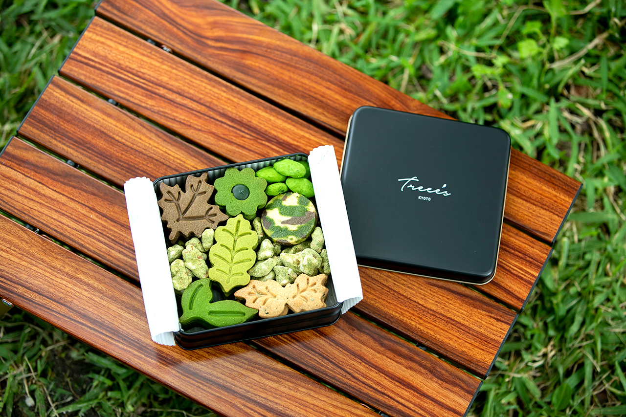 TREEE’S KYOTO ボタニカルクッキー缶 Leaf 限定スペシャル「Tea Leaf Set」 （人気のオーガニック抹茶スイーツ