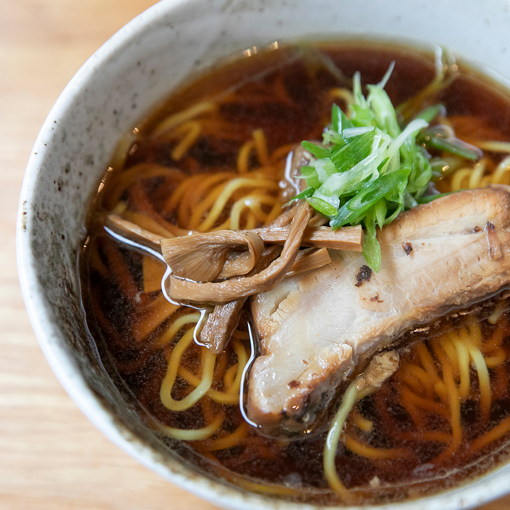 Ristorante Nakamoto Aged soy sauce ramen and Kizugawa green onion salt ramen eating comparison set