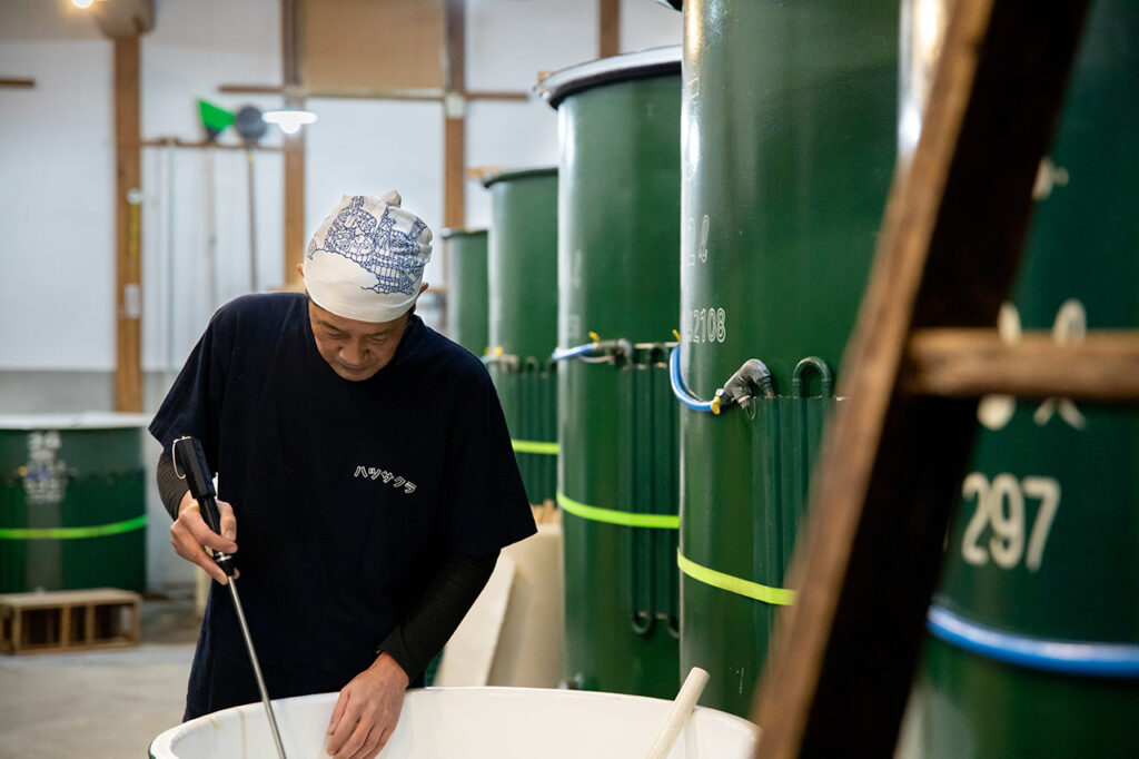 Preparation at Yasui Sake Brewery