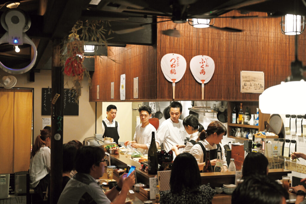 Interior view of Terayama Sake Shop