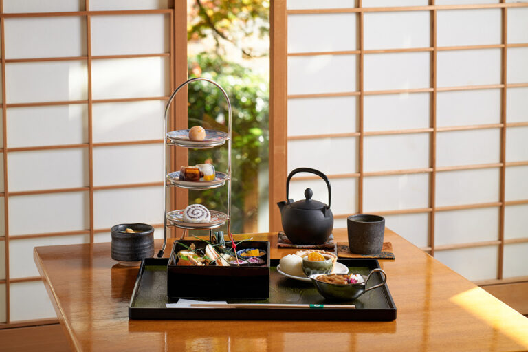 Japanese Afternoon Tea at Saryo Hassui at Suiran Luxury Collection Hotel Kyoto