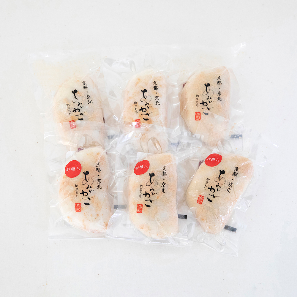Omame no Sato Amigasa natto mochi (salt/sugar) 3 pieces each