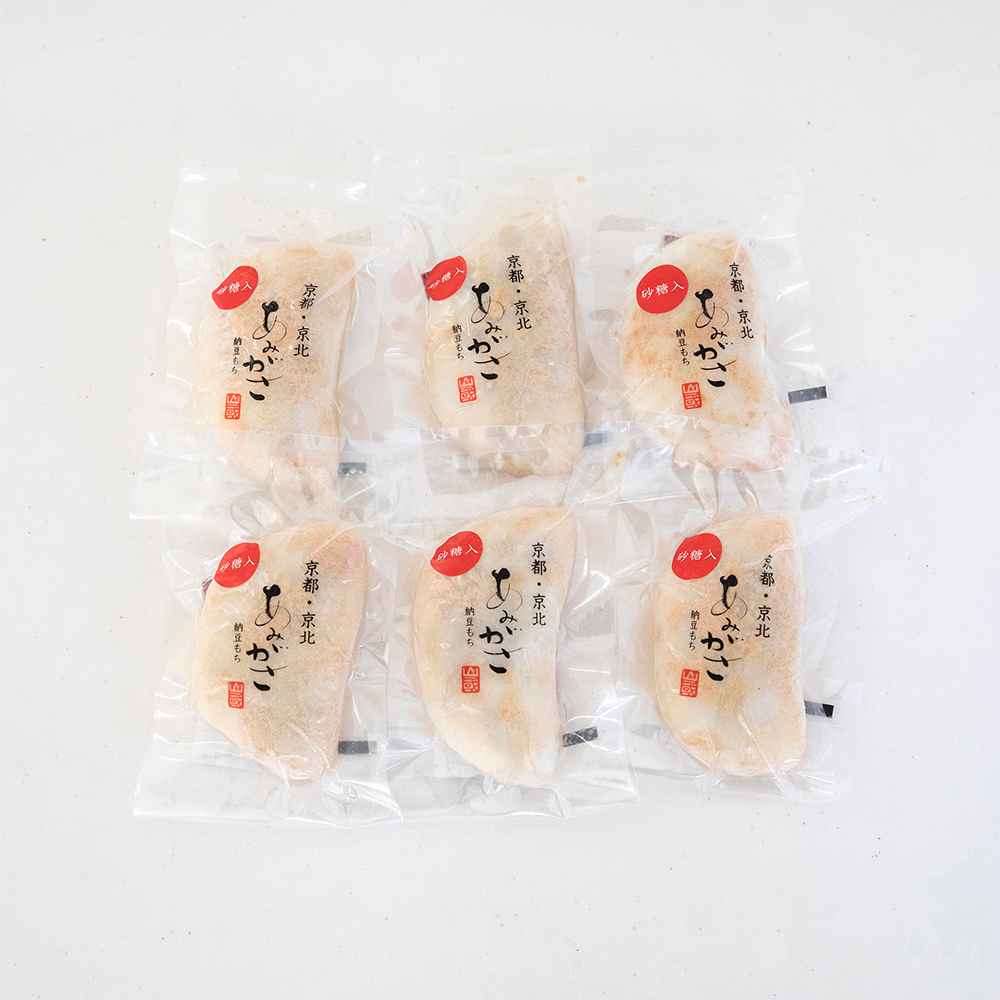Omame no Sato Amigasa natto mochi (sugar) set of 6