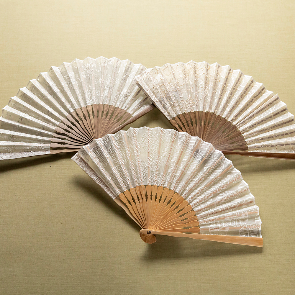 SILK365_ transparent folding fan