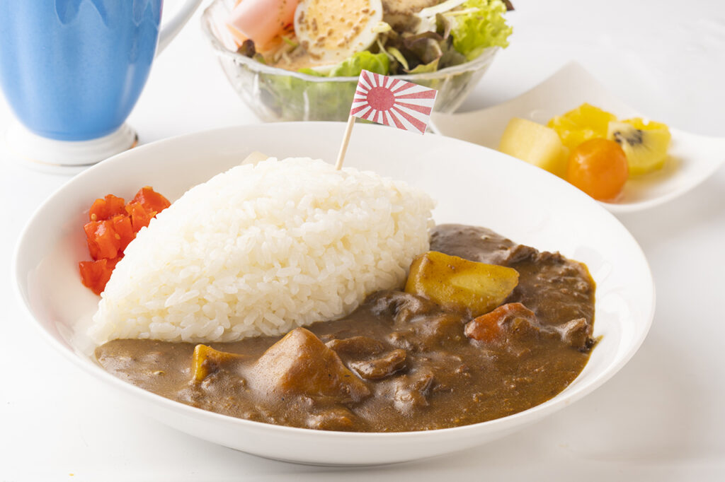 A set of Maritime Self-Defense Force Curry, a recipe from the 23rd Aero Squadron at Restaurant Benten