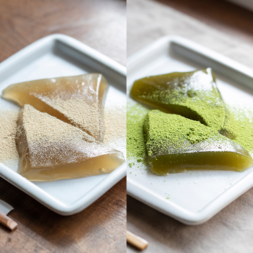 Kyo Ama Bun-no-suke Chaya Hon-nama Warabimochi Kohichi, Matcha Kohichi 2 kinds