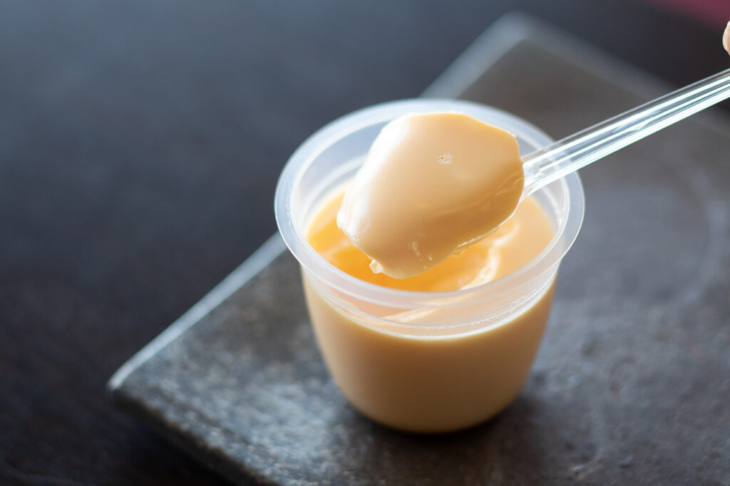 Smooth pudding from the Noda Head Store