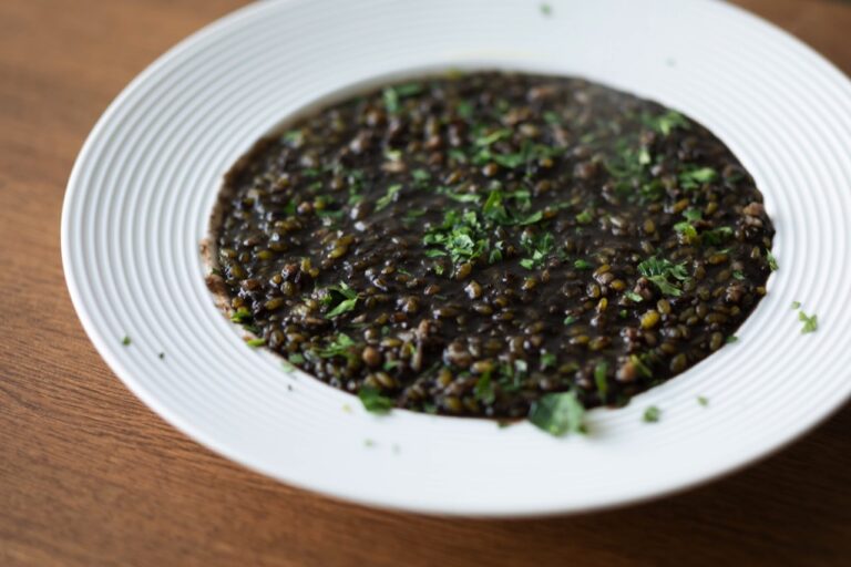 tomarico squid ink risotto