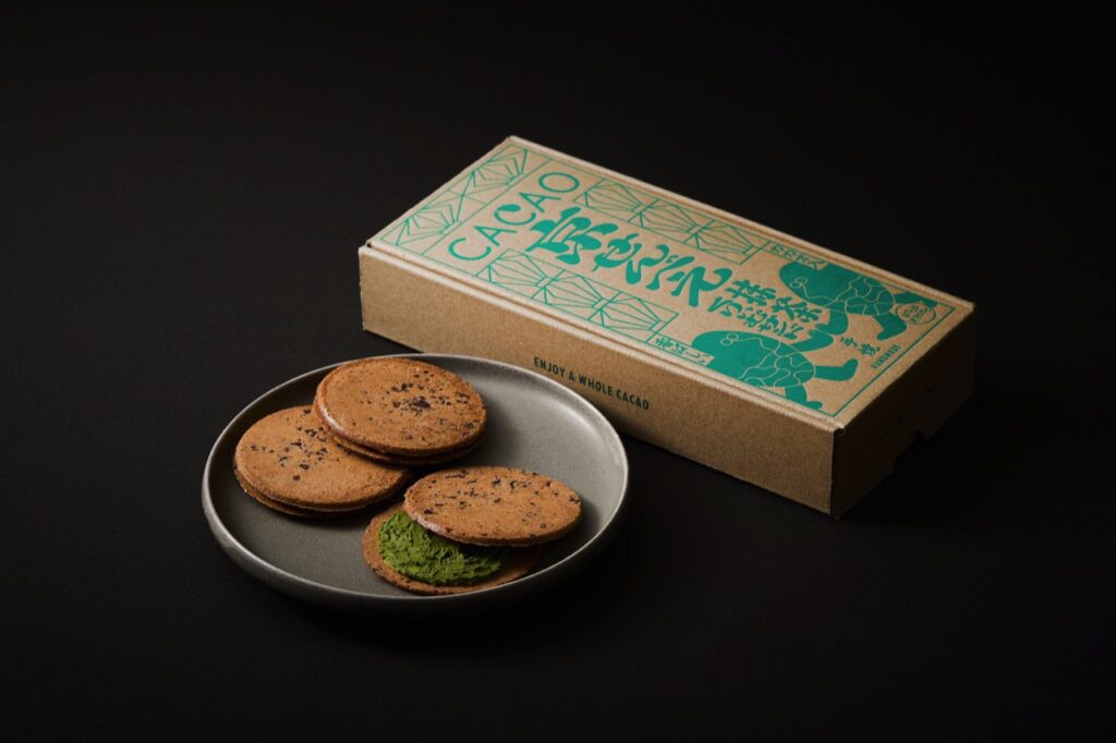 Cacao Kyo Senbei Matcha Cream Sandwich