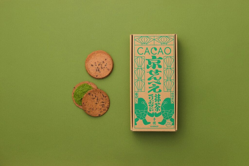 Cacao Kyo Senbei Matcha Cream Sandwich