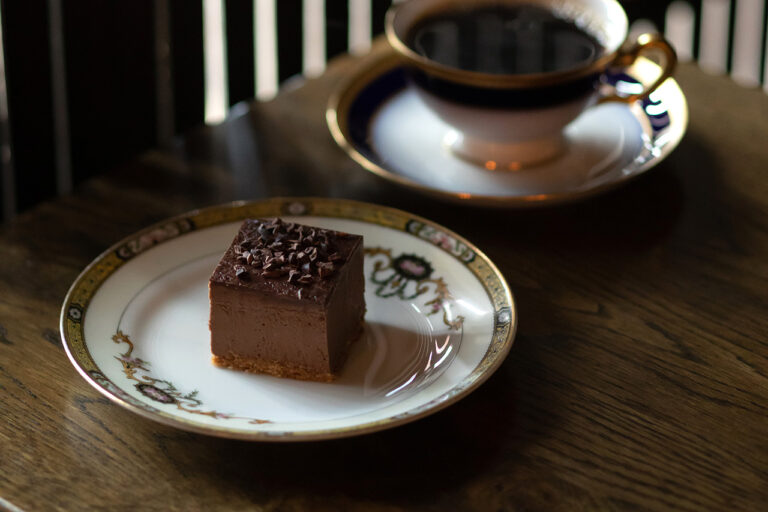 mahoucoffee chocolate cheesecake