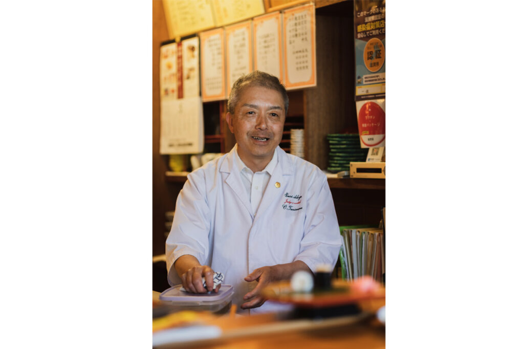 寿司店 Ikkyu 的第二代店主谷村先生