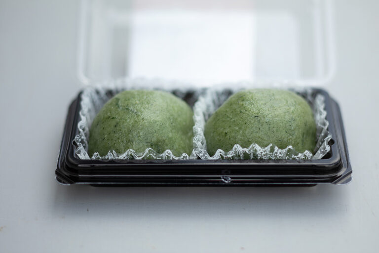 Mugwort mochi from Koga Mochi Kobo