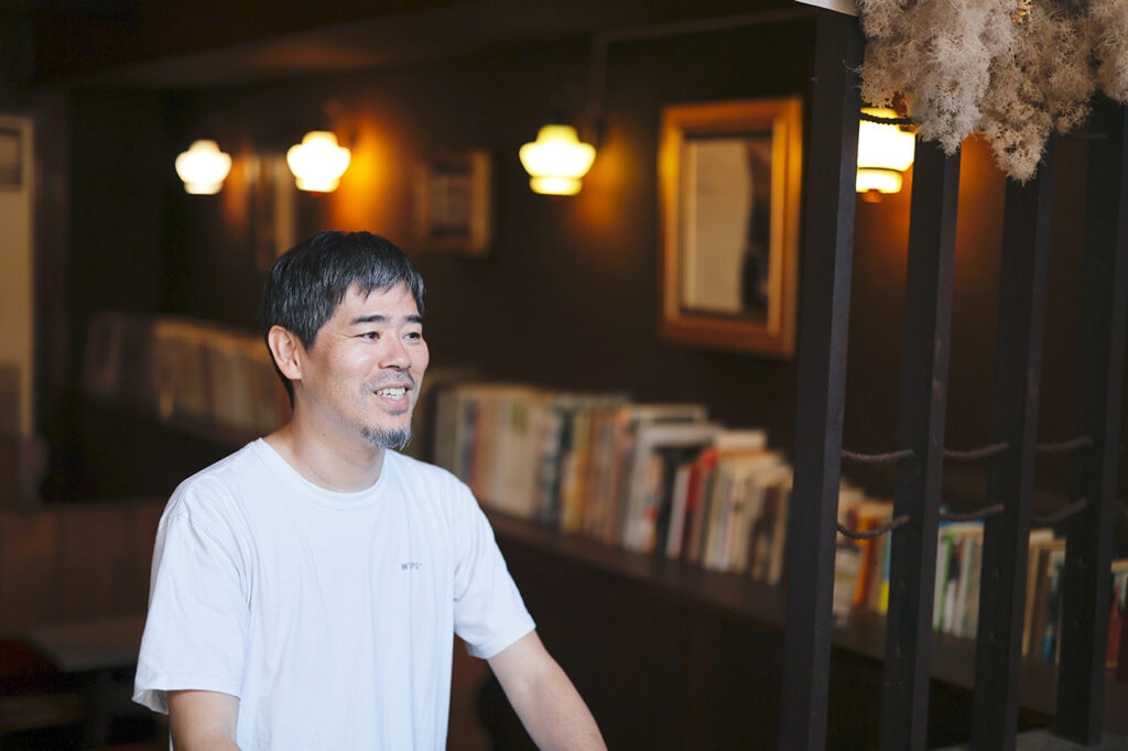 Mr. Yamazaki, owner of Cafe Madlag