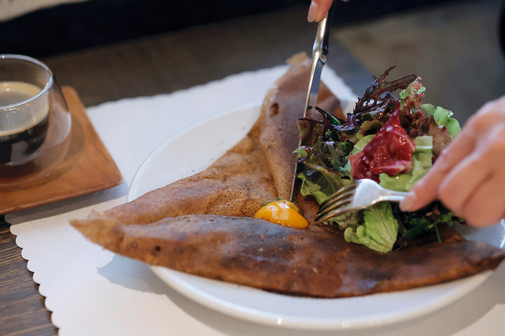 creperie cerisierのモーニングセット