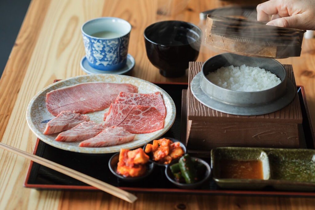 焼肉たかもりの近江牛ランチ