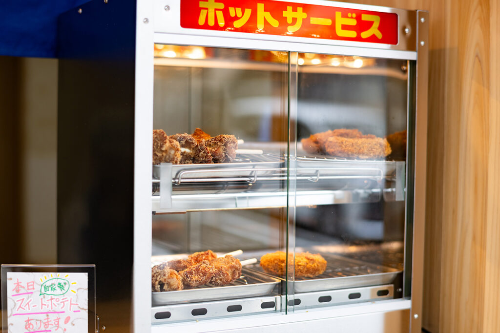 Nigirimeshi Kanbei's fried food