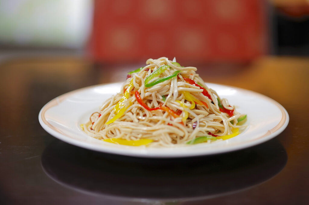 Chinese yuba with shredded yuba from the Northeast family